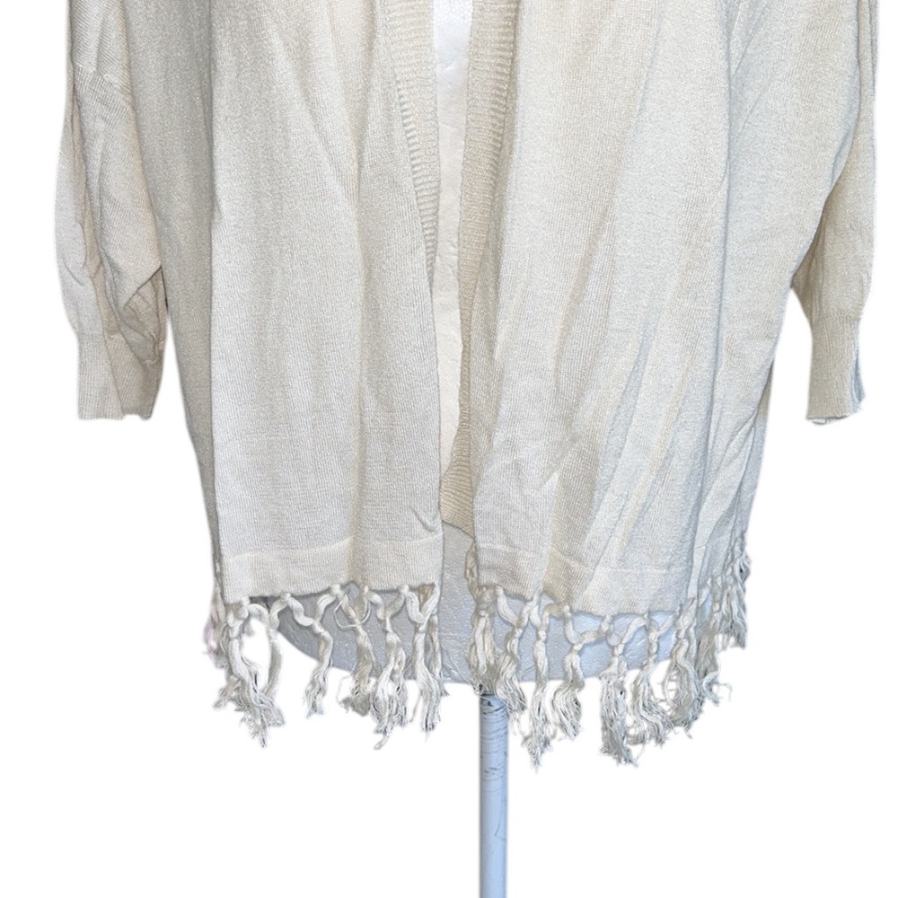 Roberta Roller Rabbit Ivory Silk & Cashmere Fring… - image 4